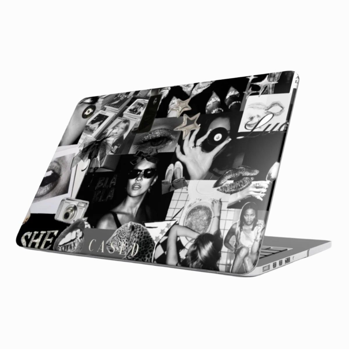 BLACK AND WHITE FASHION MACBOOK CASE