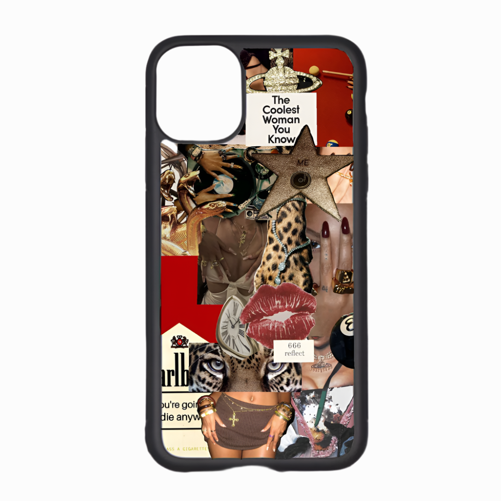 RED LEOPARD PHONE CASE