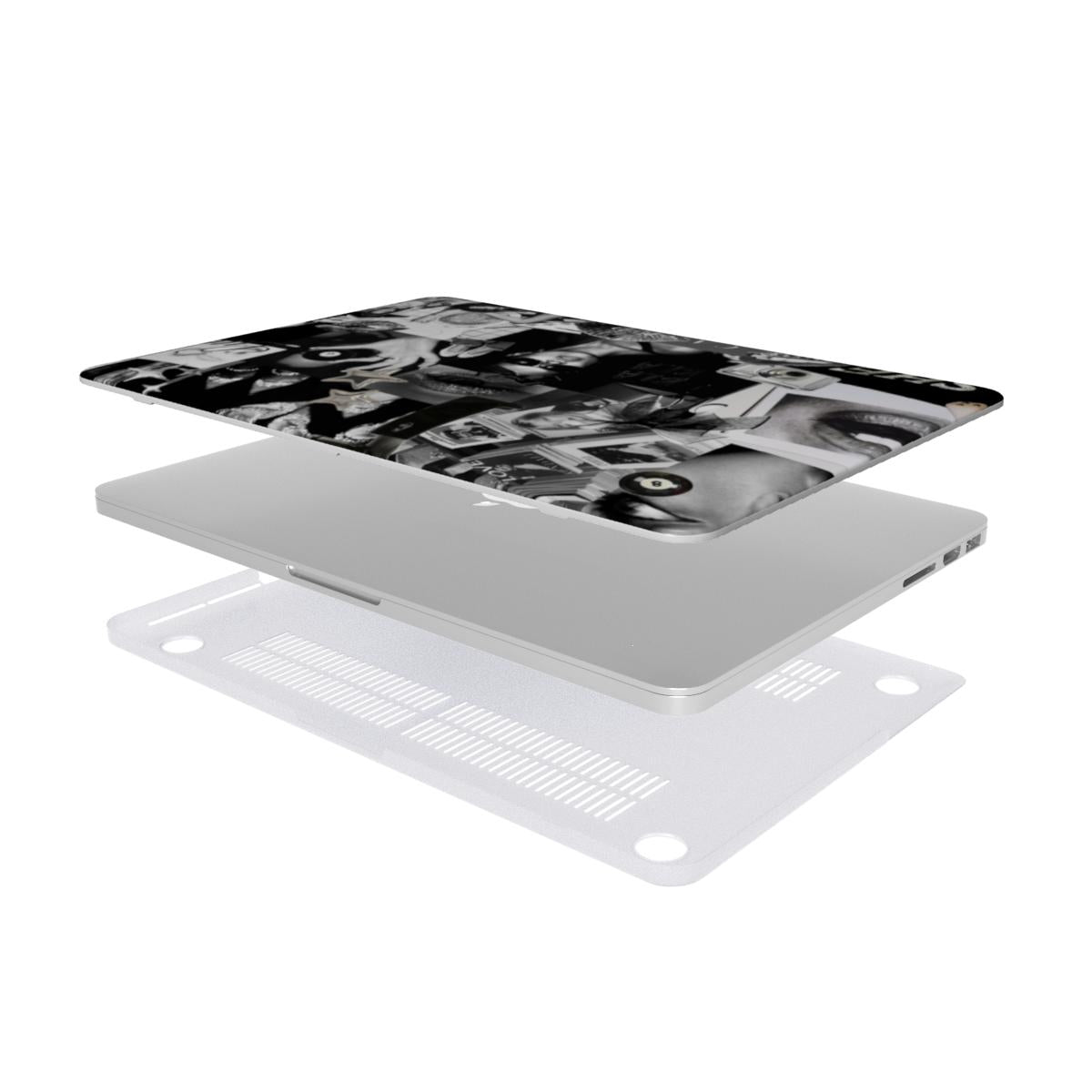 BLACK AND WHITE FASHION MACBOOK CASE