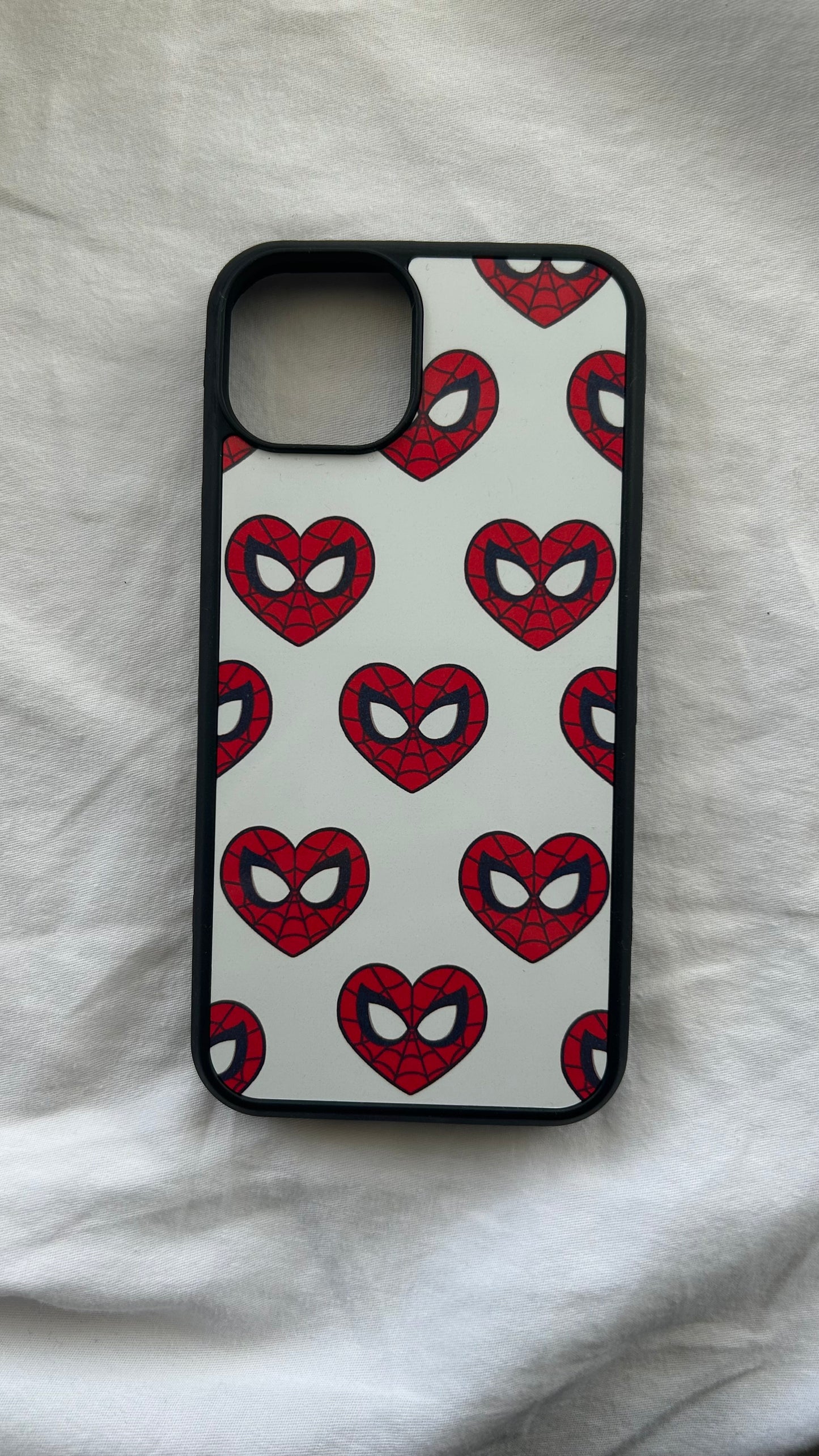 CLEARANCE IPHONE 13 - Spiderman Phone Case WHITE