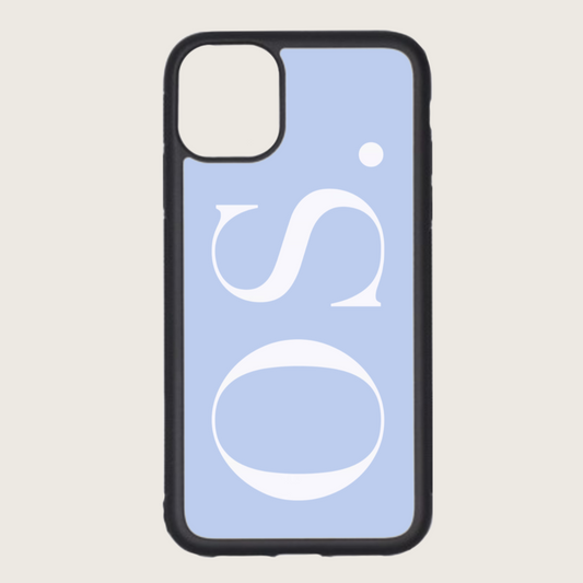 BABY BLUE INITIAL CASE